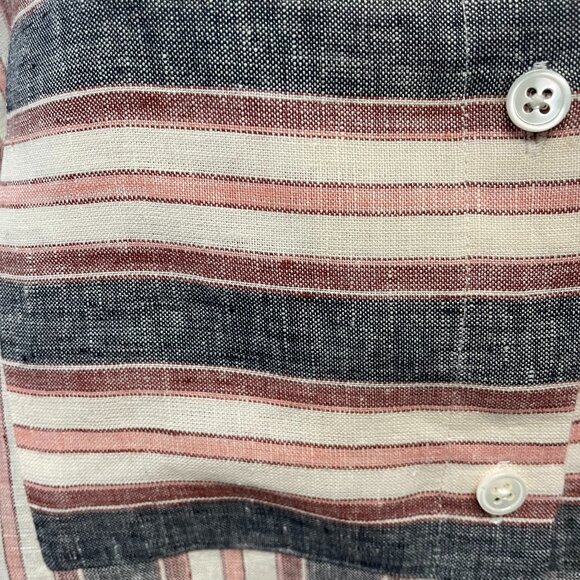 Frame Linen Striped Oversized Shirt - Picture 5 of 10